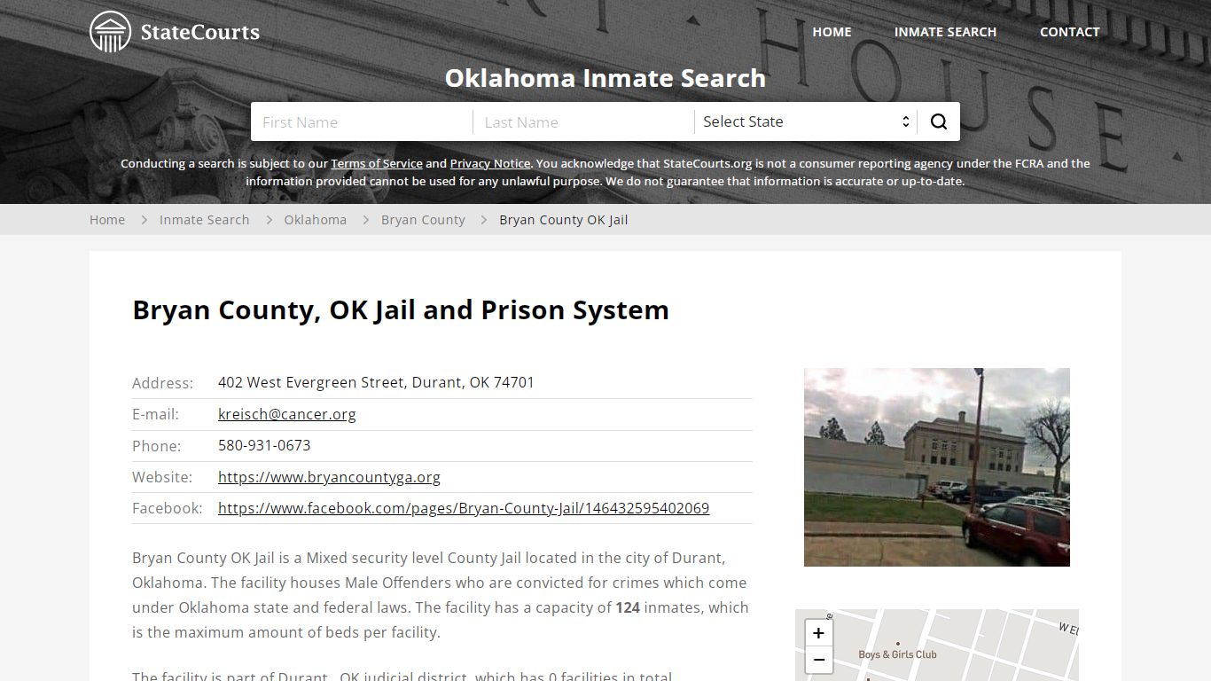 Bryan County OK Jail Inmate Records Search, Oklahoma ...